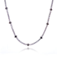 Iced Out 4mm Clover Tennis Chain