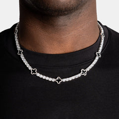 Iced Out 4mm Clover Tennis Chain - ViViGleam