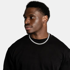 Iced Out Cluster Tennis Chain