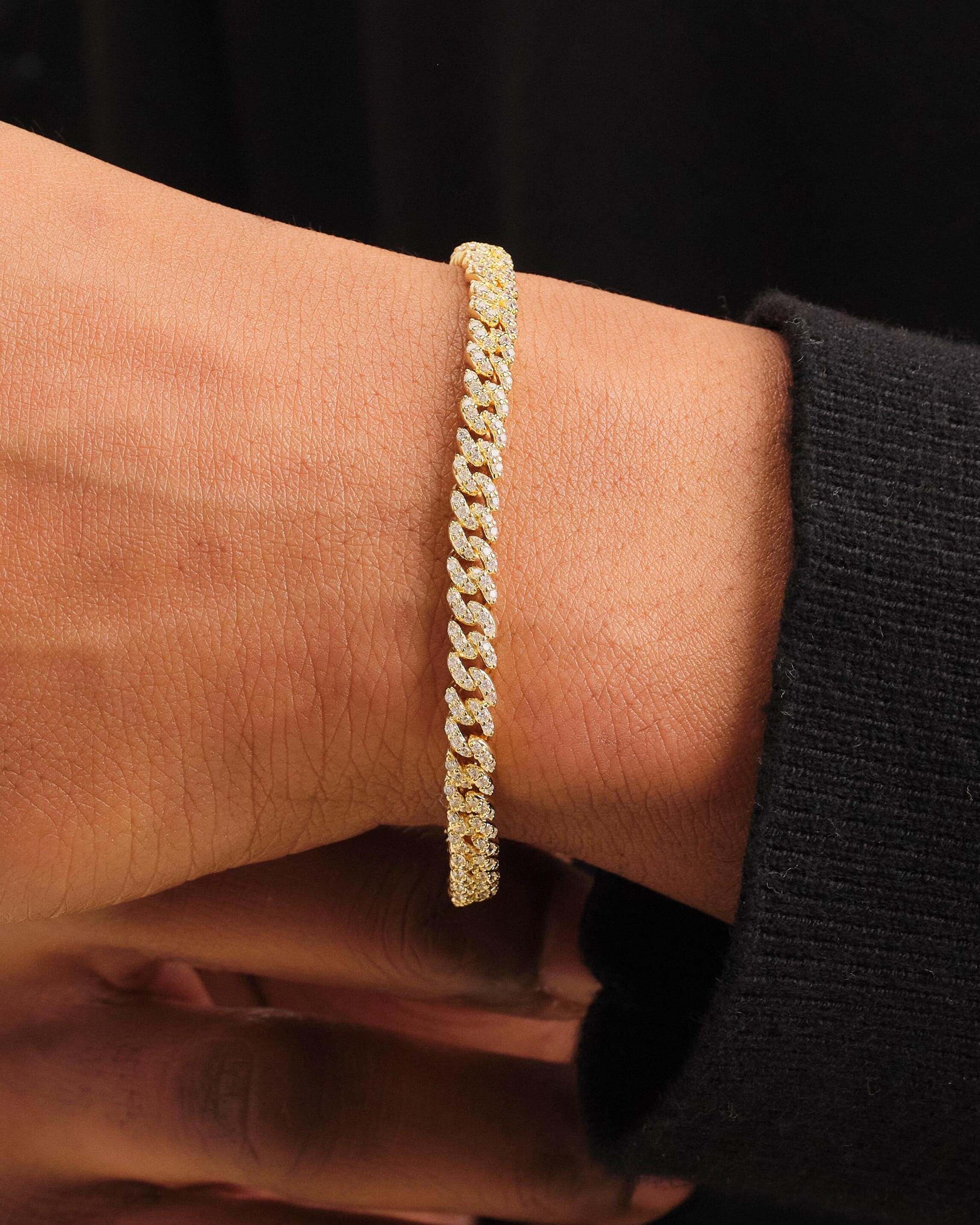 Iced Out Cuban Link Bracelet - 5mm - ViViGleam