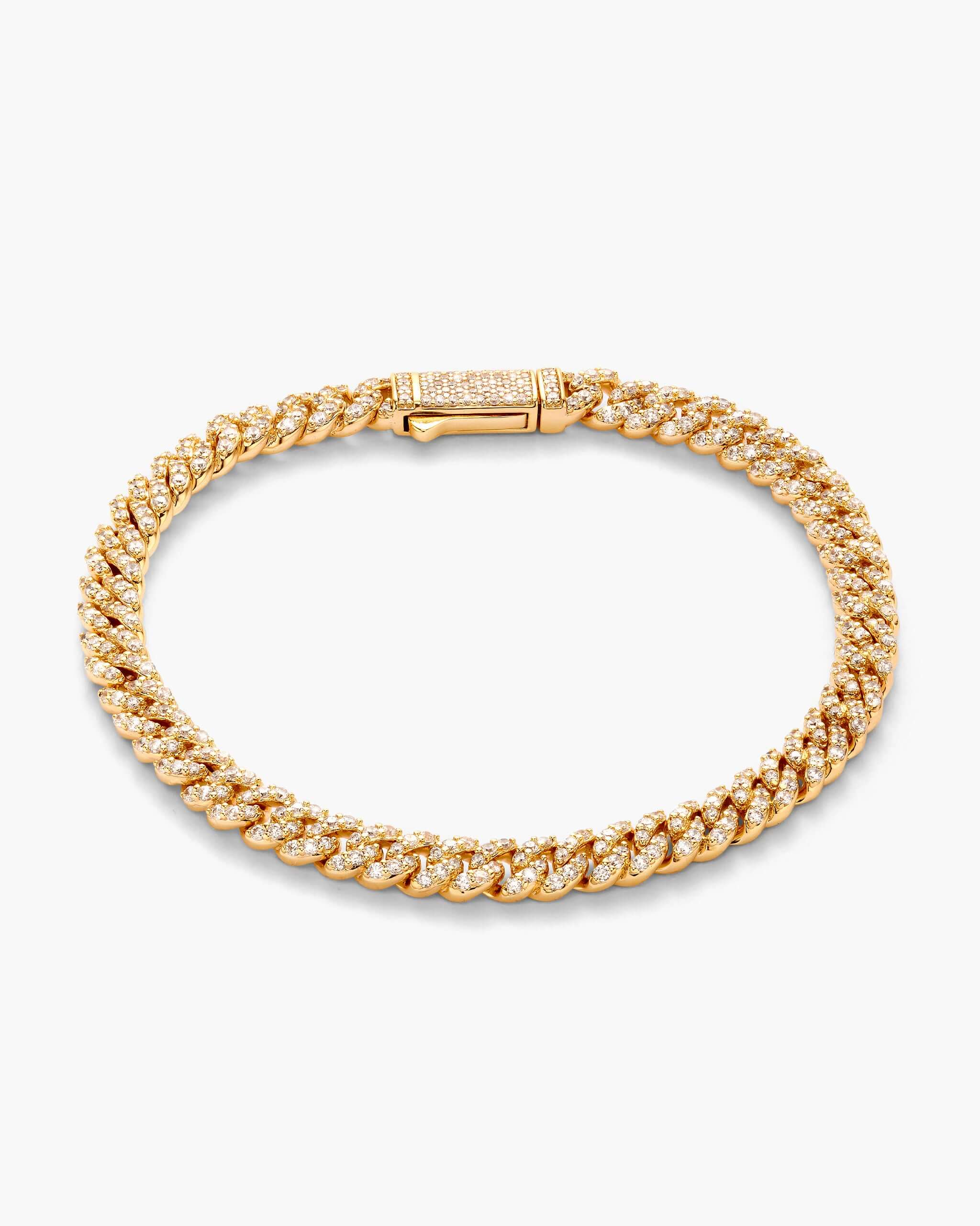 Iced Out Cuban Link Bracelet - 5mm - ViViGleam