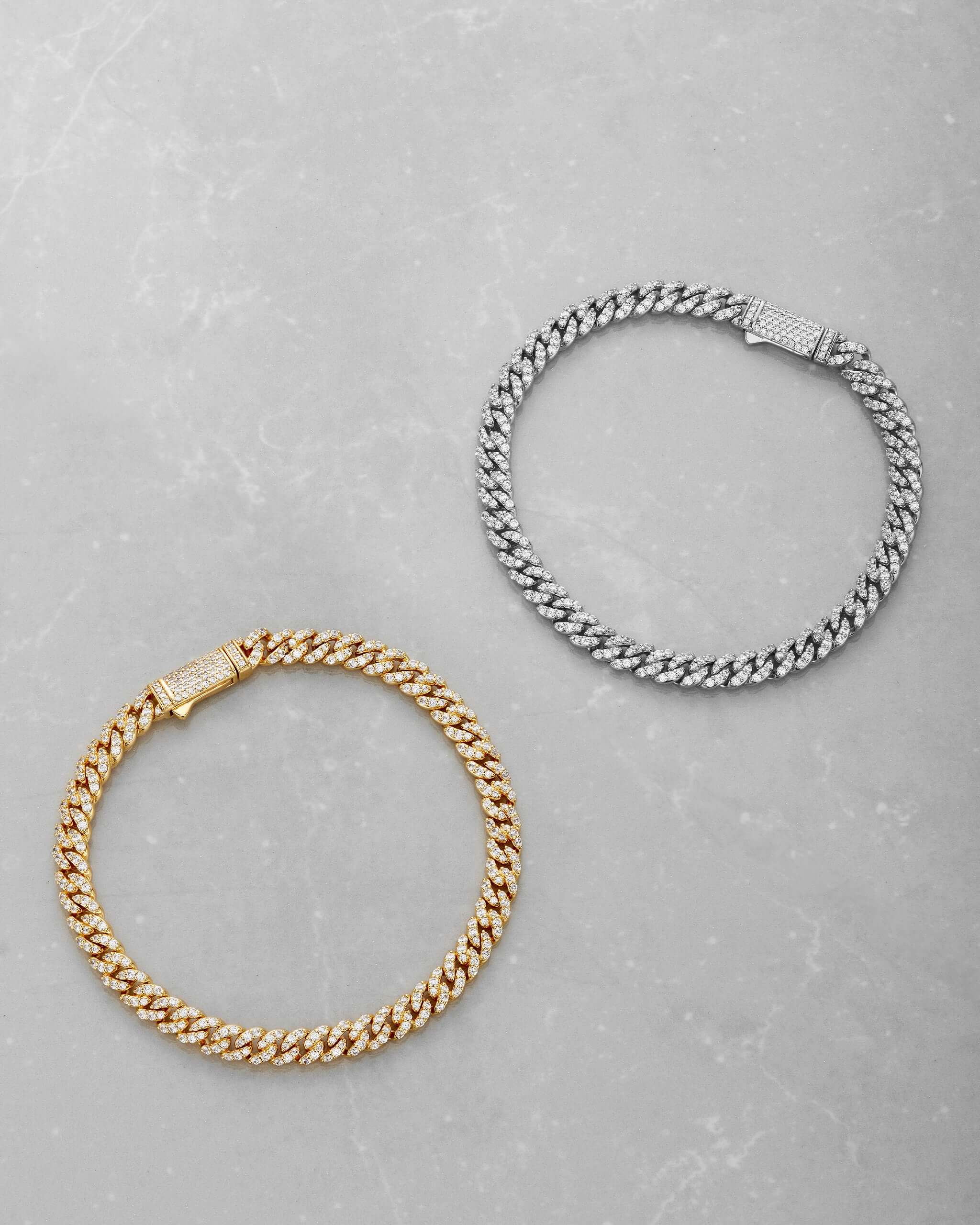Iced Out Cuban Link Bracelet - 5mm - ViViGleam