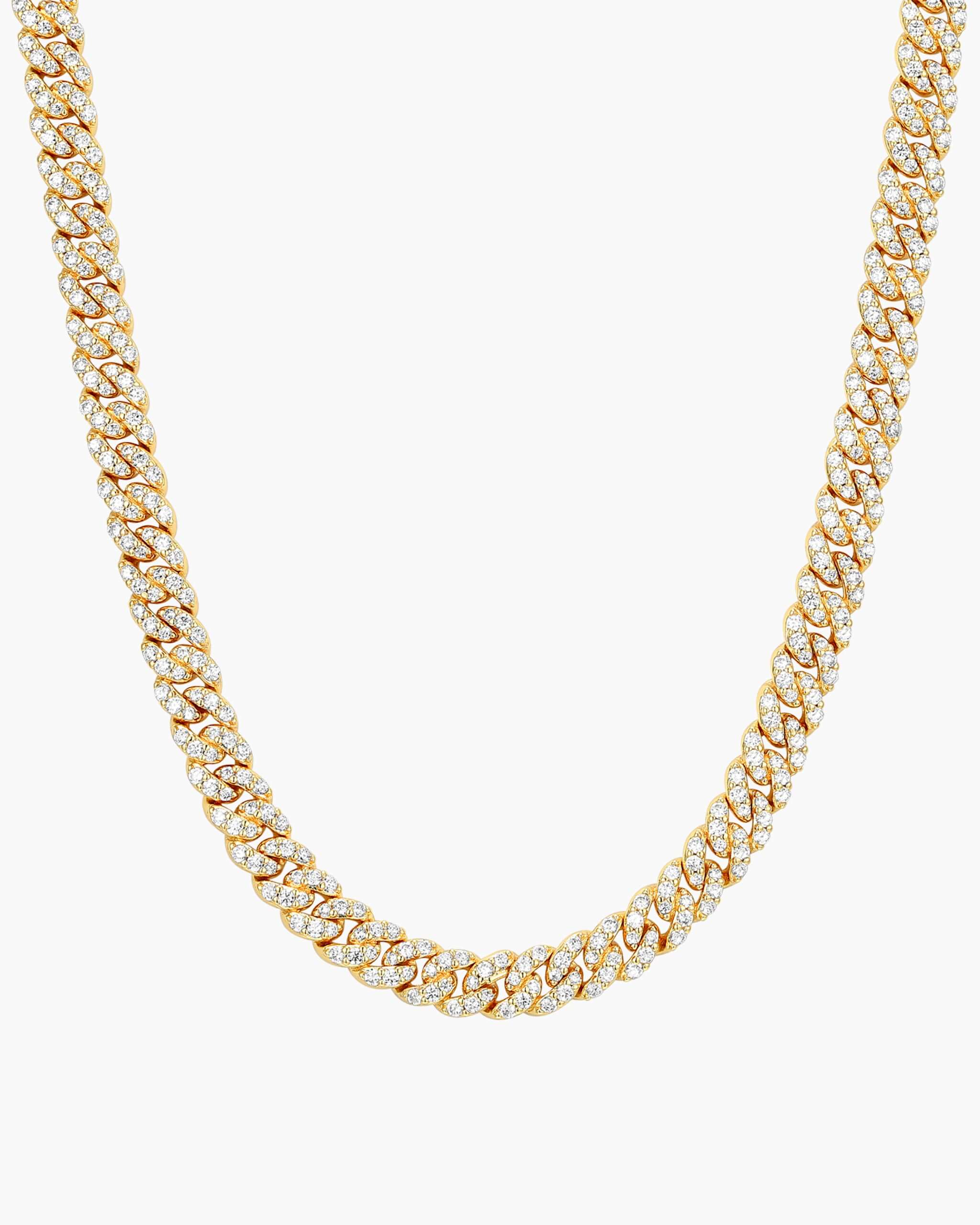 Iced Out Cuban Link Chain - 8mm - ViViGleam