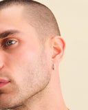 Iced Out Hoop Earrings - Silver - ViViGleam