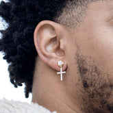 Studded Cross Earrings - ViViGleam