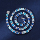 Ocean Blue Stones Tennis Chain