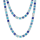 Ocean Blue Stones Tennis Chain