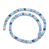 Ocean Blue Stones Tennis Chain