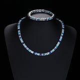 Ocean Blue Stones Tennis Chain