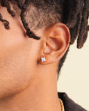 Square Stud Earrings - Gold - ViViGleam