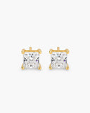 Square Stud Earrings - Gold - ViViGleam
