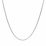 3mm Sterling Silver Rope Chain Necklace - ViViGleam
