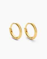 Thin Hoop Earrings - Gold - ViViGleam