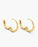 Thin Hoop Earrings - Gold - ViViGleam