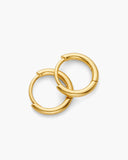 Thin Hoop Earrings - Gold - ViViGleam