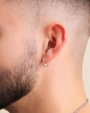 Thin Hoop Earrings - Silver - ViViGleam