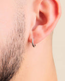 Thin Hoop Earrings - Silver - ViViGleam