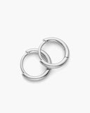 Thin Hoop Earrings - Silver - ViViGleam