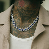 Royal Blue Gemstone Chain Silver - ViViGleam