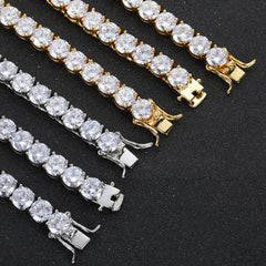 Iced Tennis Chain White Gold(ALL SIZES) - ViViGleam