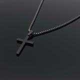 Black Cross Necklace - ViViGleam