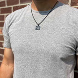 Number Pendant Necklace - Black - ViViGleam