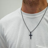 Black Cross Necklace - ViViGleam