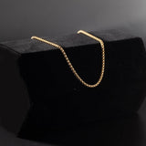 Box Chain 3MM Gold Stainless - ViViGleam