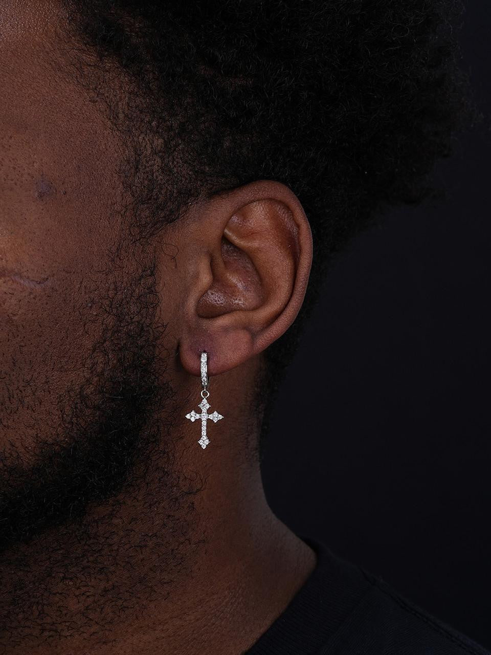 Cross Hoop Earrings - ViViGleam