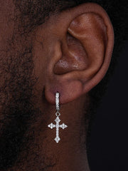 Cross Hoop Earrings - ViViGleam