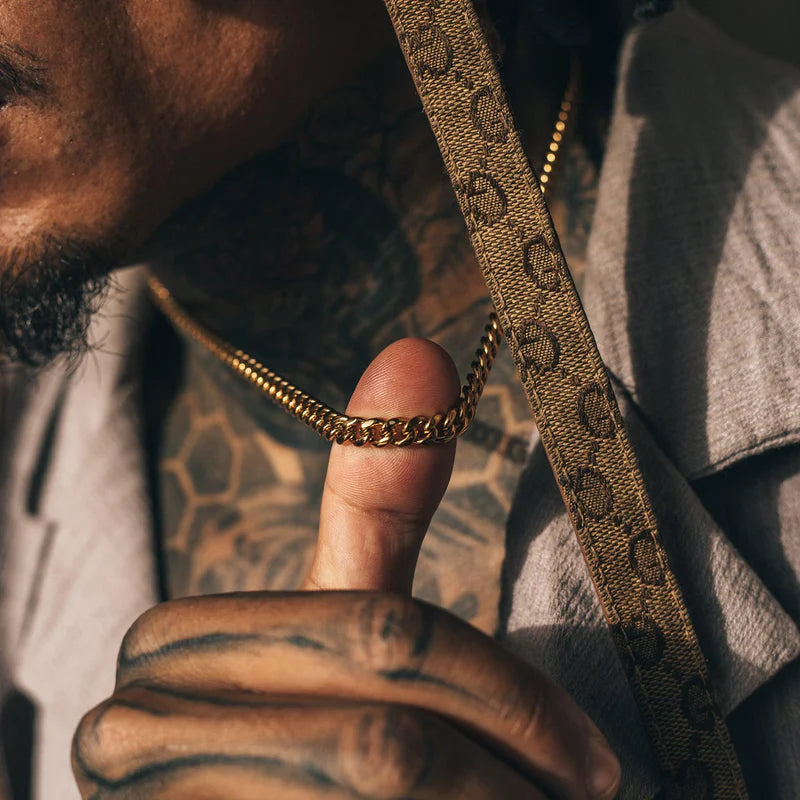 Cuban Link Chain - Yellow Gold(All Size) - ViViGleam