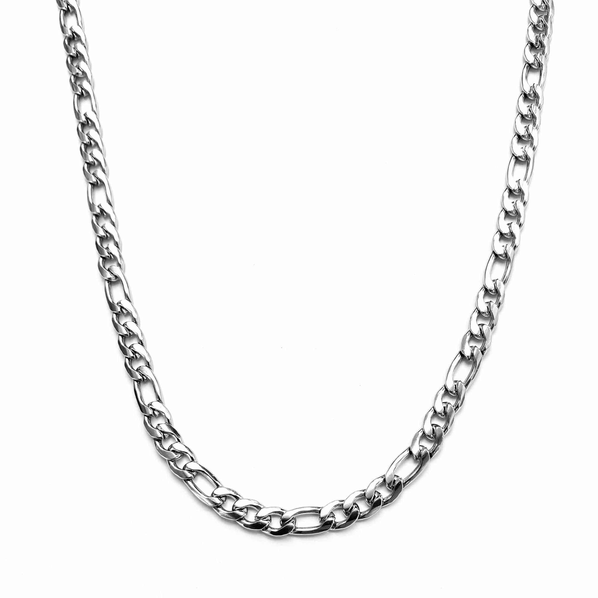 5mm Stainless Steel Figaro Chain - ViViGleam