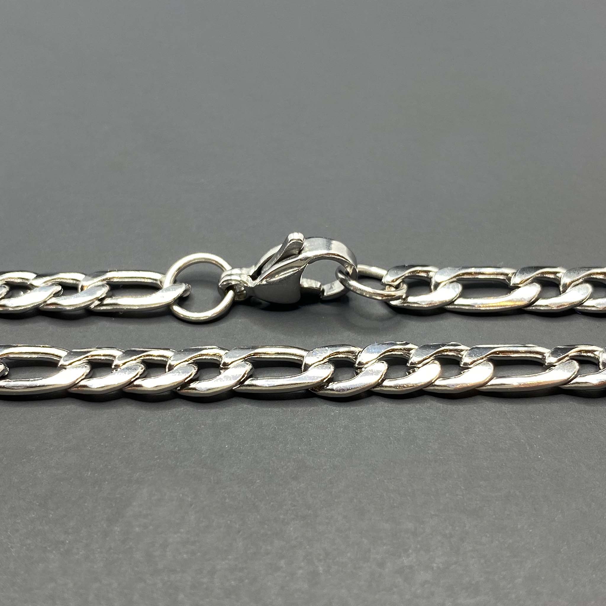 5mm Stainless Steel Figaro Chain - ViViGleam