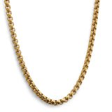 Box Chain 3MM Gold Stainless - ViViGleam
