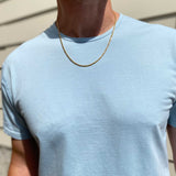 Figaro Chain 3MM Gold Stainless - ViViGleam