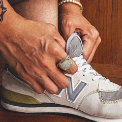 Diamond CZ Platform Mens Ring in 14K Gold - ViViGleam