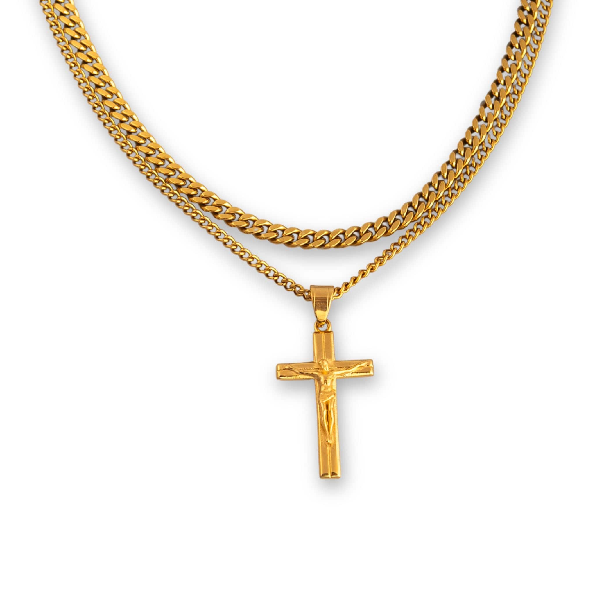 Crucifix Set - Gold - ViViGleam