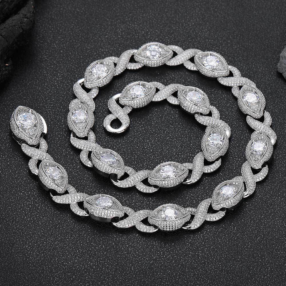 15mm Evil Eye Eternity Chain - ViViGleam
