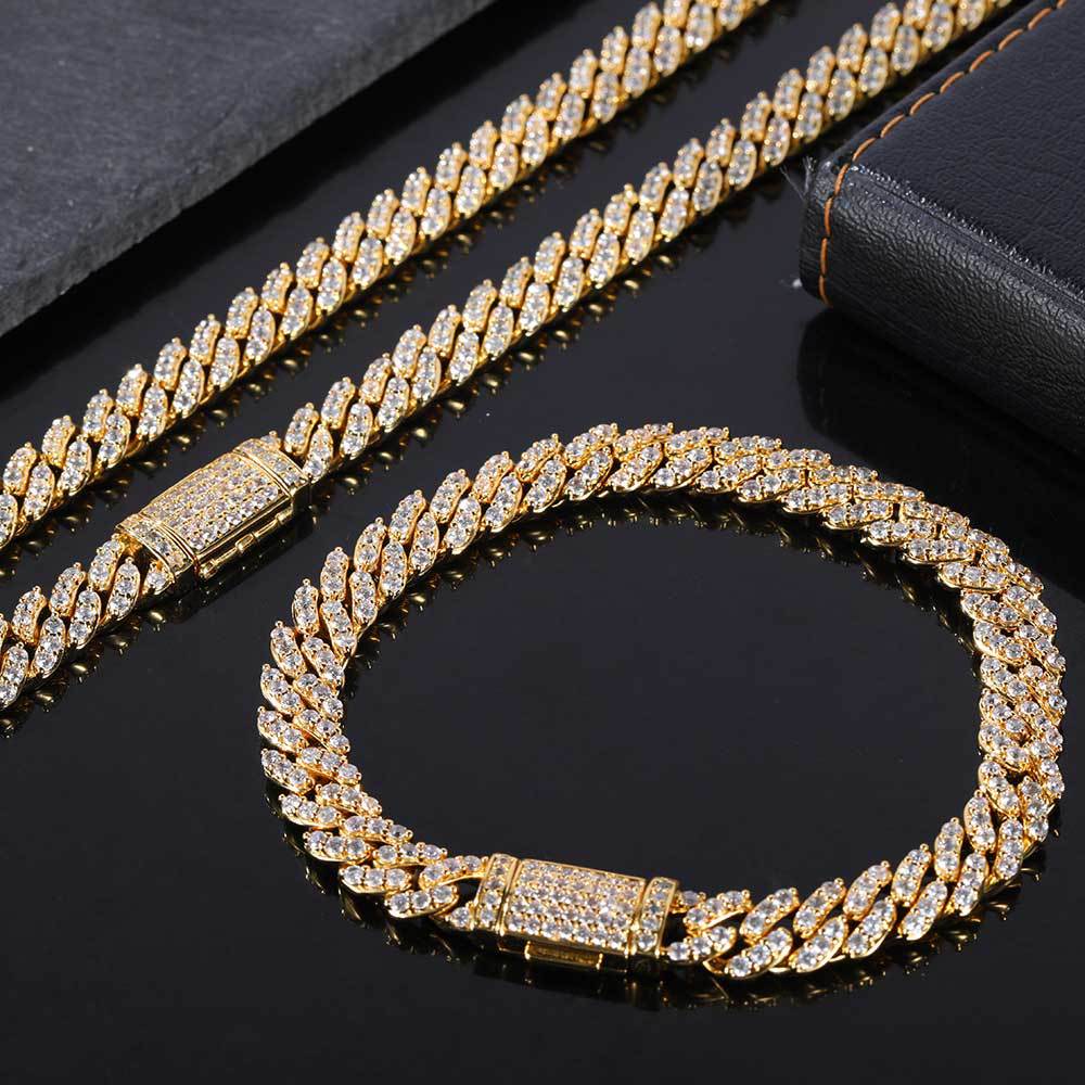 Iced Out Cuban Link Chain - 8mm - ViViGleam