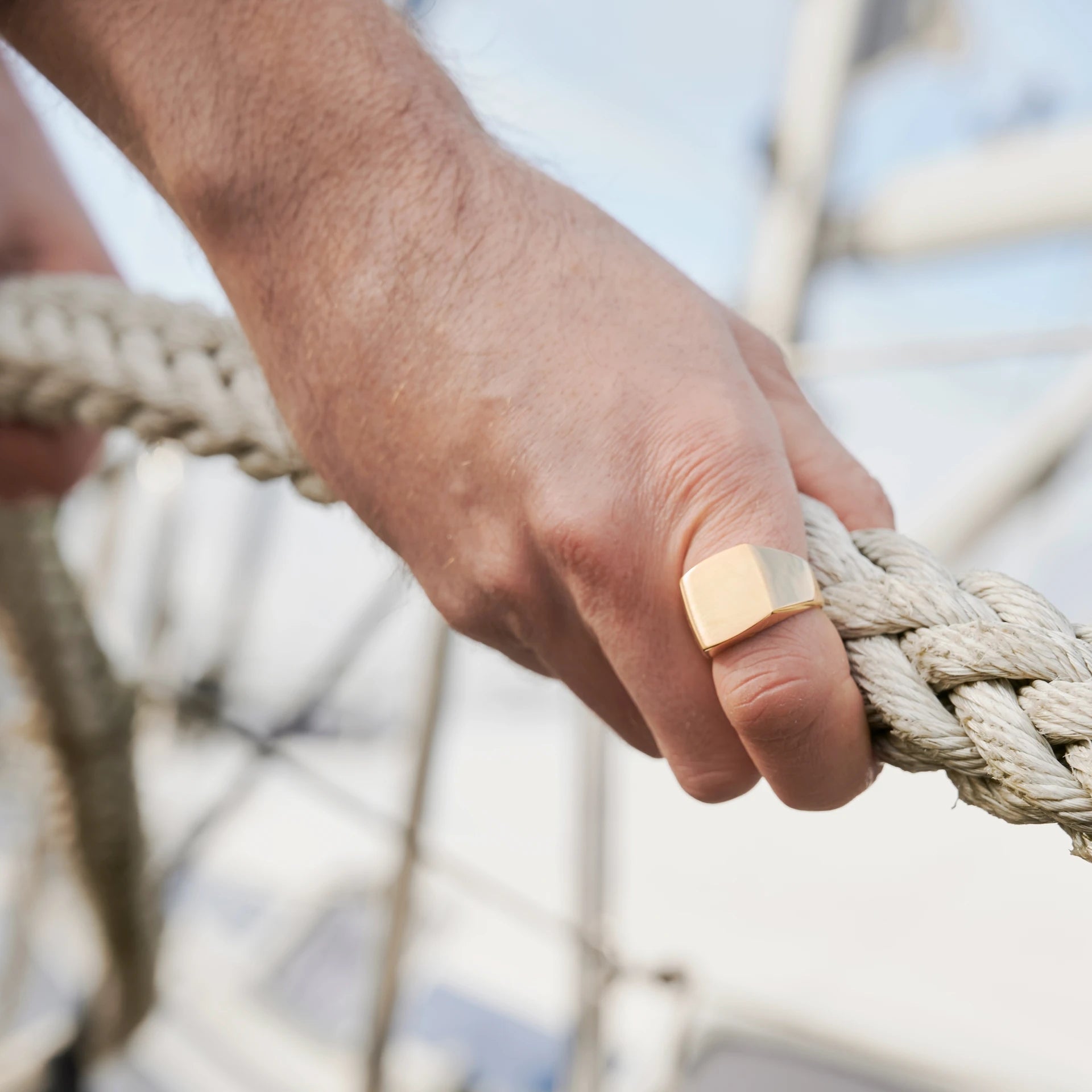 Stainless Steel Signet Ring - ViViGleam