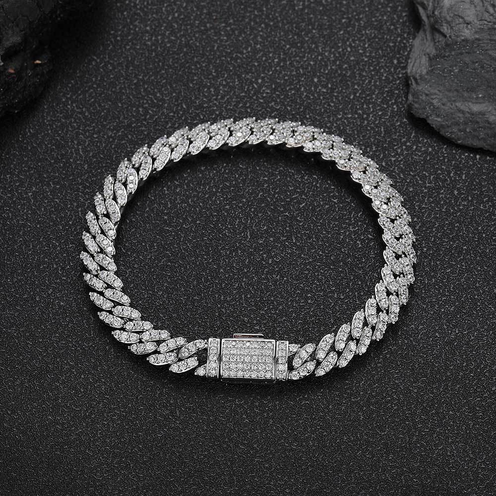Iced Out Cuban Link Bracelet - 5mm - ViViGleam
