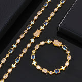 6mm Blue Gemstone Art Chain