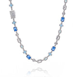 6mm Blue Gemstone Art Chain
