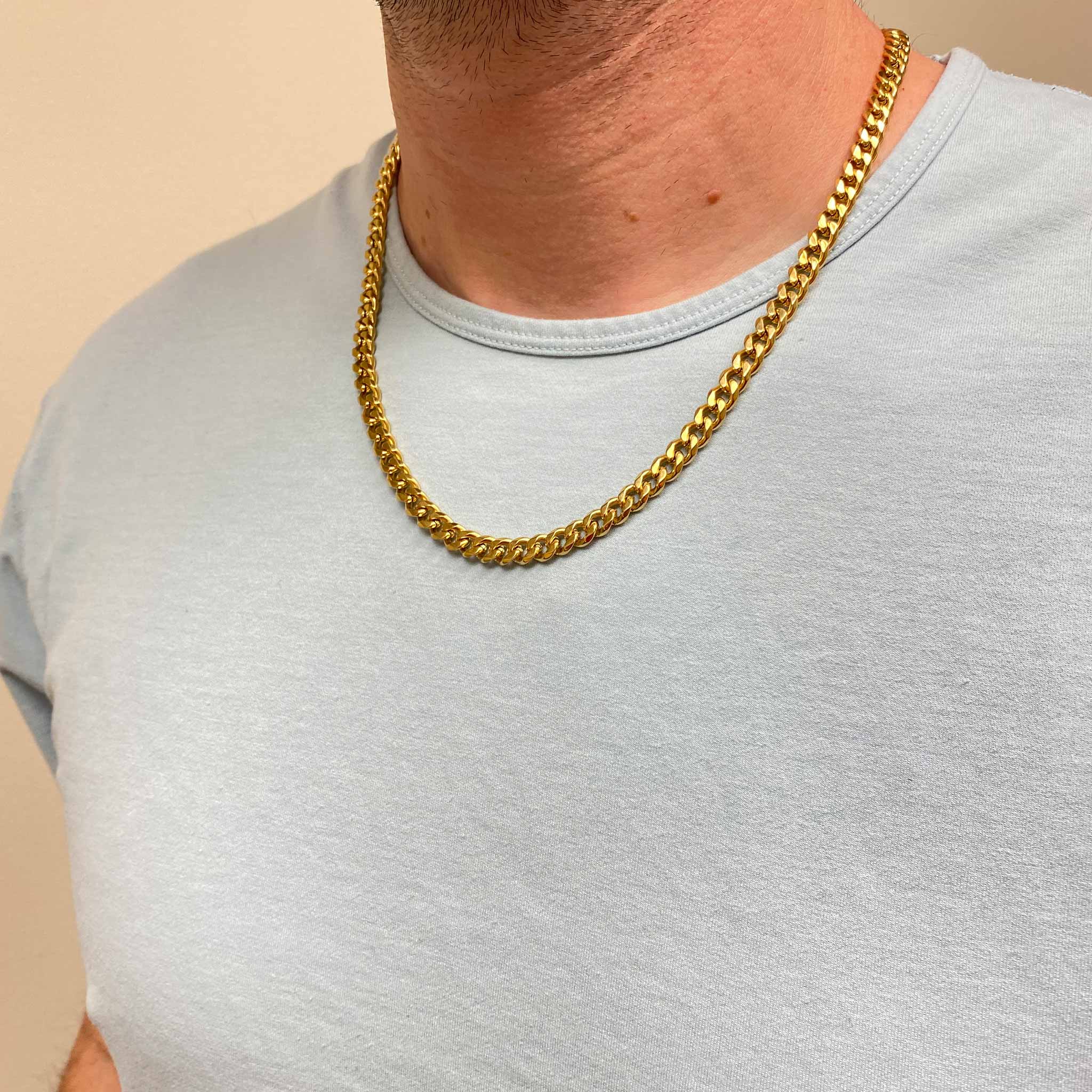 7mm Cuban Chain - Stainless Steel - ViViGleam