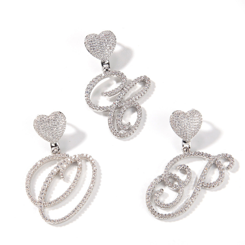 Artistic Fonts Letter Pendant Necklace - ViViGleam