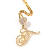 Artistic Fonts Letter Pendant Necklace - ViViGleam