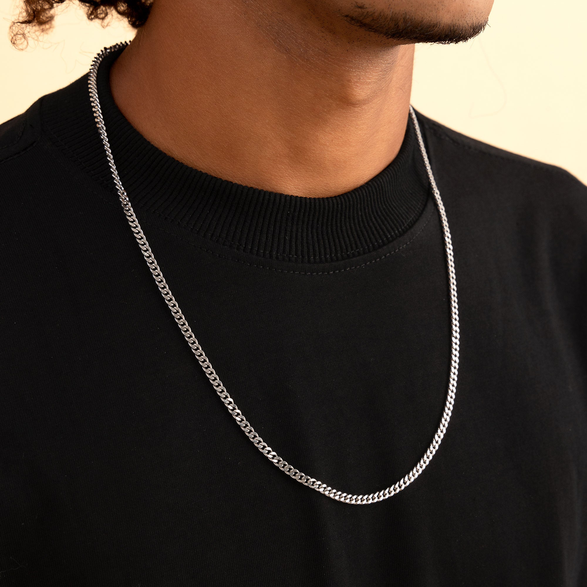 Miami Micro Cuban Curb Chain - White Gold(All Size) - ViViGleam