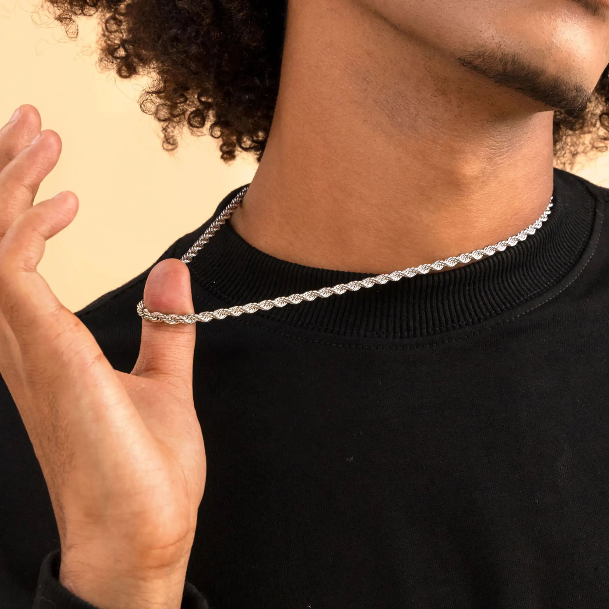 Rope Chain - White Gold(All Size) - ViViGleam