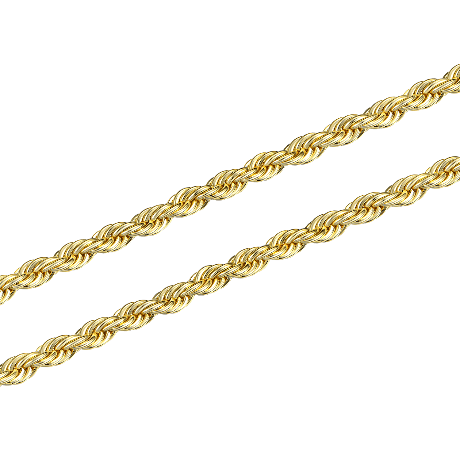 Rope Chain - Yellow Gold(All Size) - ViViGleam