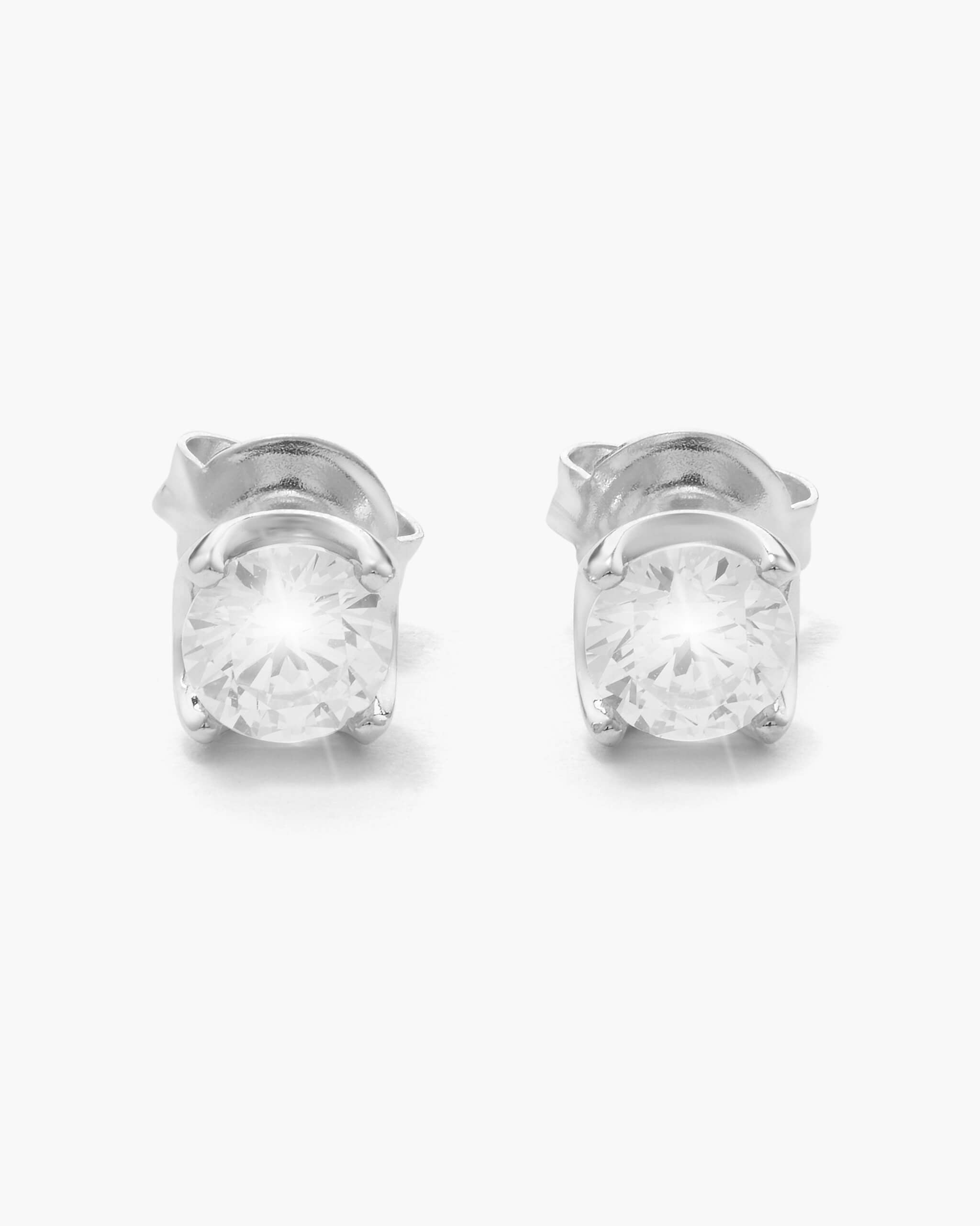 Classic Stud Earrings - Silver - ViViGleam